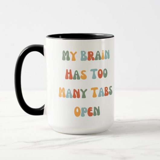 Funny mug und Neurodivergent. Tasse (Links)
