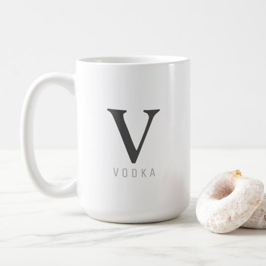 Funny Mug Vodka Trendy Kaffeetasse (Mit Donut)