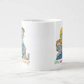 FUNNY MUG, wenn der unerwartete CORONAVIRUS passie Jumbo-Tasse (Vorderseite)