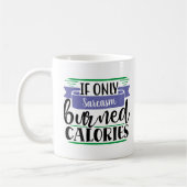 Funny Mug: Wenn nur (Ihr WORT hier) Kalorien gebra Kaffeetasse (Links)