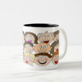 Funny Mug Which A Name Can Be Added Zweifarbige Tasse (VorderseiteRechts)