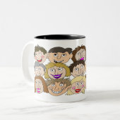 Funny Mug Which A Name Can Be Added Zweifarbige Tasse (Vorderseite Links)