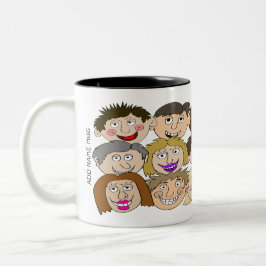 Funny Mug Which A Name Can Be Added Zweifarbige Tasse