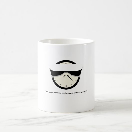 funny mugs about time travel, coffee humor kaffeetasse (Mittel)