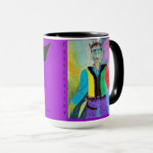 FUNNY MUGS - FRANKENSTEIN & BAT - SPASS GIFTS TASSE (VorderseiteRechts)