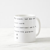 Funny Mugs Vater und Sohn Kaffeetasse (VorderseiteRechts)