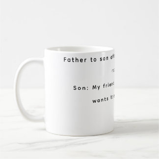 Funny Mugs Vater und Sohn Kaffeetasse