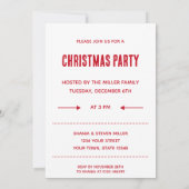 Funny Mugshot Guilty Giraffe Einladung Weihnachten (Rückseite)