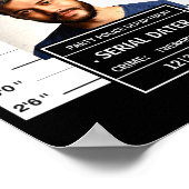 Funny Mugshot Ster Poster (Ecke)