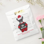 Funny Mugshot Weihnachten Bad Santa's Dog Geschenktütchen (Versiegelt)
