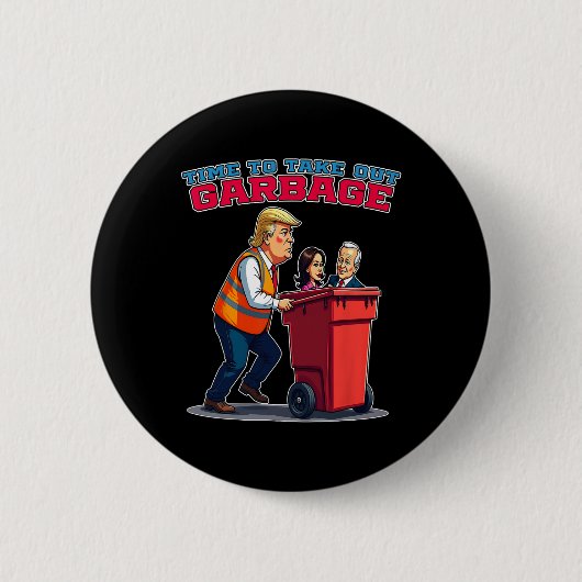 Funny Müll für Trump Mega und MGA 2024 Button (Vorderseite)