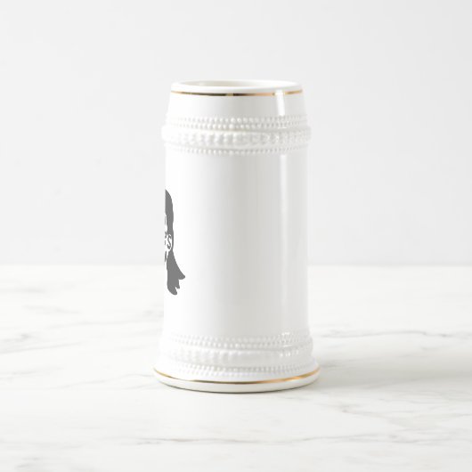 Funny Mullet Happy Vatertag Bierglas (Mittel)