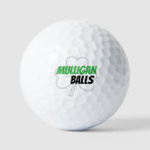 Funny Mulligan Balls Green Irish Clove Golf Balls Golfball (Vorderseite)