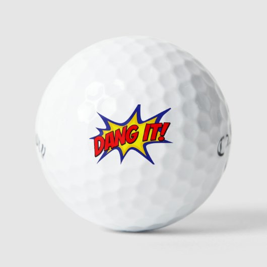 Funny Mulligan Golf Balls - Dang It Callaway Gift Golfball (Vorderseite)