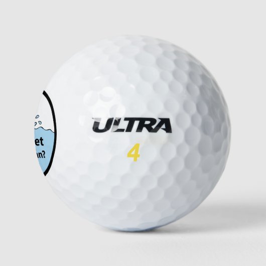Funny Mulligan Spaß Golf Balls Golfball (Logo)