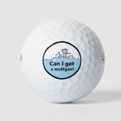 Funny Mulligan Spaß Golf Balls Golfball (Vorderseite)