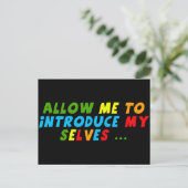 Funny Multi Personalities T - Shirt Geschenke Postkarte (Stehend Vorderseite)