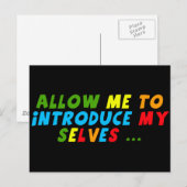 Funny Multi Personalities T - Shirt Geschenke Postkarte (Vorne/Hinten)