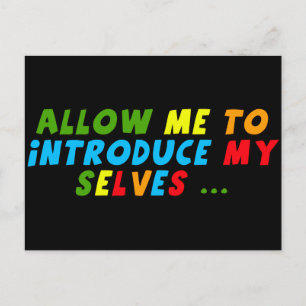 Funny Multi Personalities T - Shirt Geschenke Postkarte
