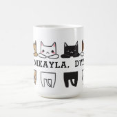 Funny Multicolor Cat Frame Kaffeetasse (Mittel)