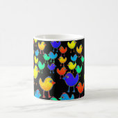 Funny Multicolored Birds Kaffeetasse (Mittel)