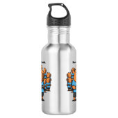 Funny Multiplayer Edelstahlflasche (Rückseite)