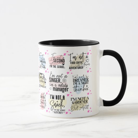 Funny Multiple Redewendungen/ Quotes Tasse (Rechts)