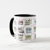 Funny Multiple Redewendungen/ Quotes Tasse (Vorderseite Links)