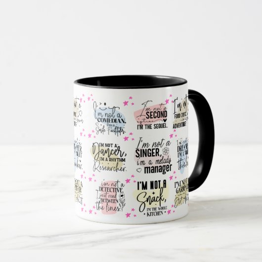 Funny Multiple Redewendungen/ Quotes Tasse (VorderseiteRechts)