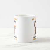 Funny Multitasking Cat Sprichwort Kaffeetasse (Mittel)