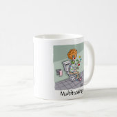 Funny Multitasking ClowCards und Geschenke Kaffeetasse (VorderseiteRechts)