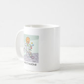 Funny Multitasking Juggling Clown Kaffeetasse (Vorderseite Links)