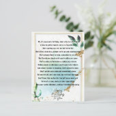 Funny Mum Birthday Gedicht Postkarte (Stehend Vorderseite)