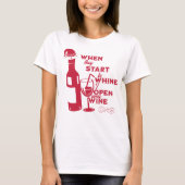 Funny Mum Holiday Wine T - Shirt (Vorderseite)