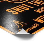 Funny Mum Meditationszeichen Fotodruck (Ecke)