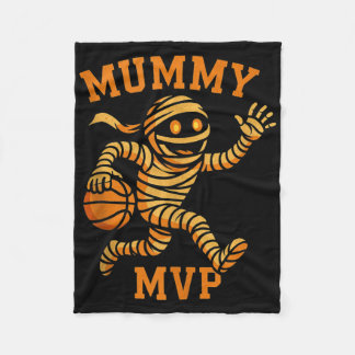 Funny Mummy Basketball Halloween Design Mvp Monste Fleecedecke