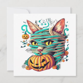 Funny Mummy Cat Halloween