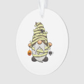 Funny Mummy Gnome mit Jack O' Lantern Halloween G Ornament (Vorderseite)