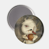 Funny Mummy Halloween Costume Magnet (Vorderseite/Rückseite)