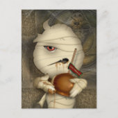 Funny Mummy Halloween Costume Postkarte (Vorderseite)