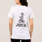 Funny Mummy Rad fahren - Quirky Cartoon Tri-Blend Shirt (Rückseite)