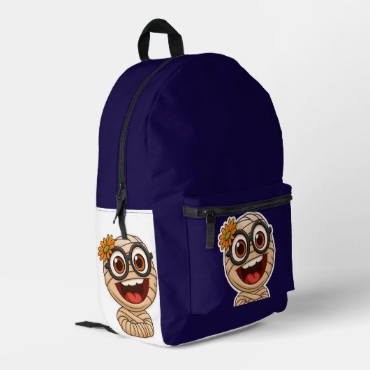 Funny Mummy Sticker Bedruckter Rucksack (Rückseitige Ecke links)