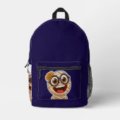 Funny Mummy Sticker Bedruckter Rucksack (Vorderseite)