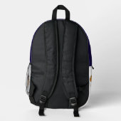 Funny Mummy Sticker Bedruckter Rucksack (Rückseite)