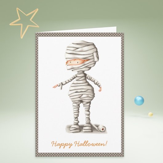 Funny Mummy Toilettenpapier Son Halloween Feiertag Karte