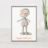Funny Mummy Toilettenpapier Son Halloween Feiertag Karte (Vorderseite)