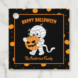 Funny Mummy Walking mit Halloween Pumpkin Party Geschenkanhänger