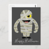 Funny Mummy Zombie Halloween Thema Postkarte (Vorne/Hinten)