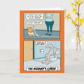 Funny Mummy's Curse Halloween Karte (Gelbe Blume)