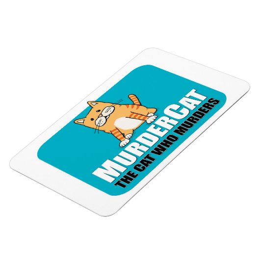 Funny Murder Cat-Magnet Magnet (Linke Seite)